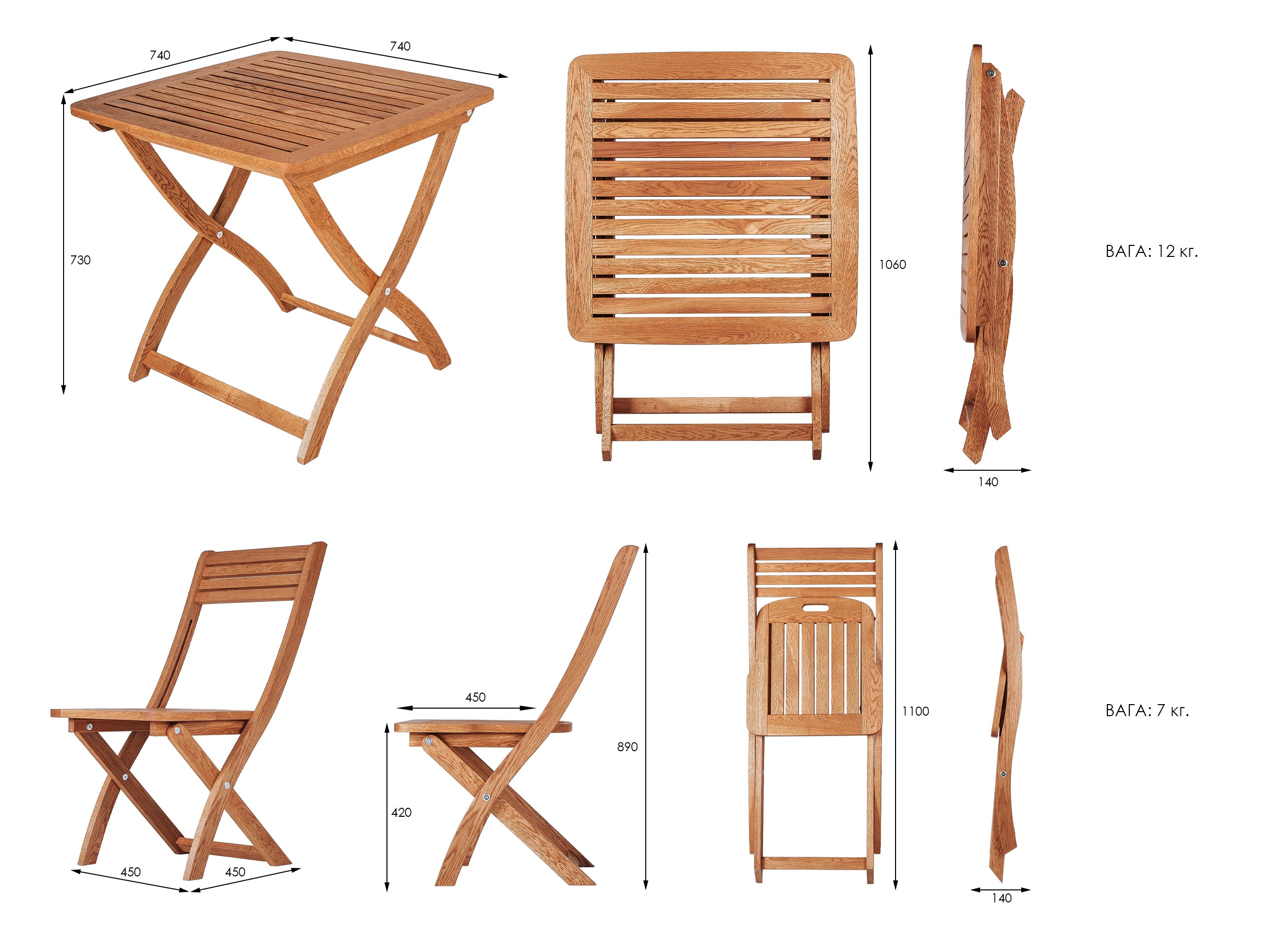 Garden set California teracce