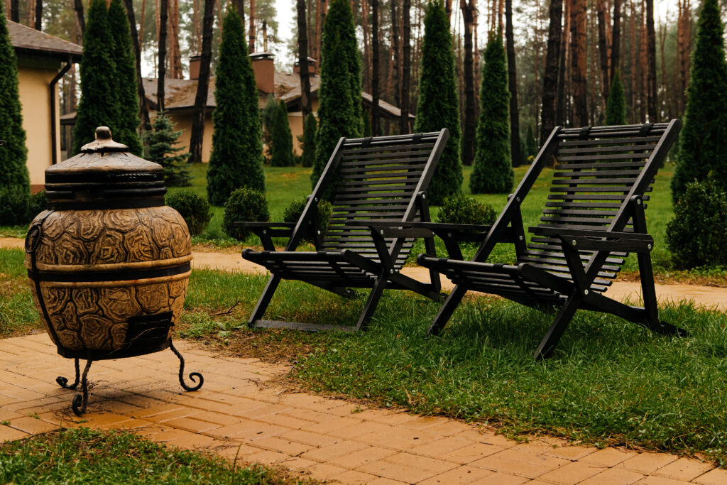 Wood Chalet chair chaise lounge chair ― фото 1