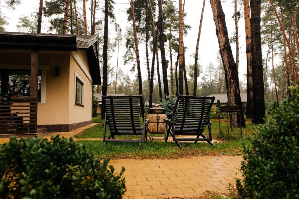 Wood Chalet chair chaise lounge chair ― фото 2