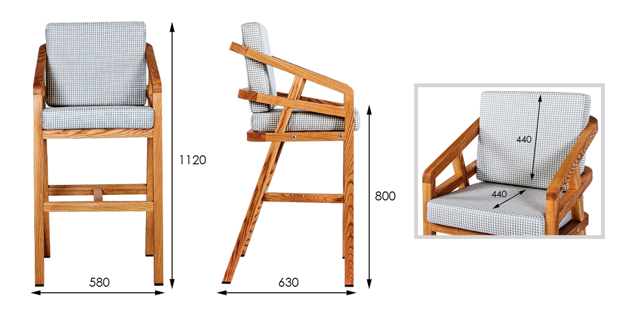 Барный стул Lugano